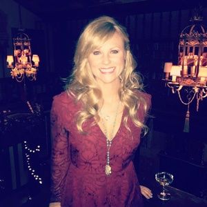 Beautiful Burgundy Dress from Nordstroms ATL.